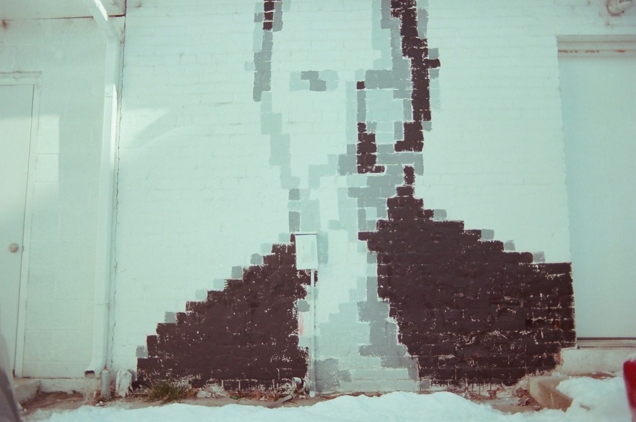 The same wall, in winter